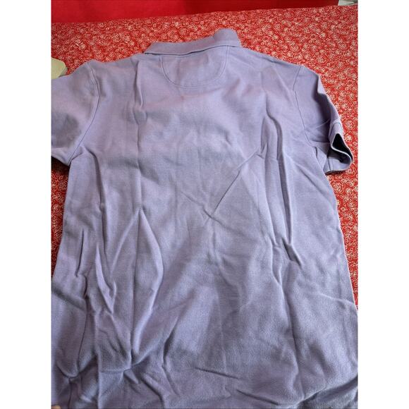 Lot of 2 ~ Chaps Polo Short Sleeve Cotton Shirts ~ Mens Medium Purple & Pink V1 - Picture 7 of 7